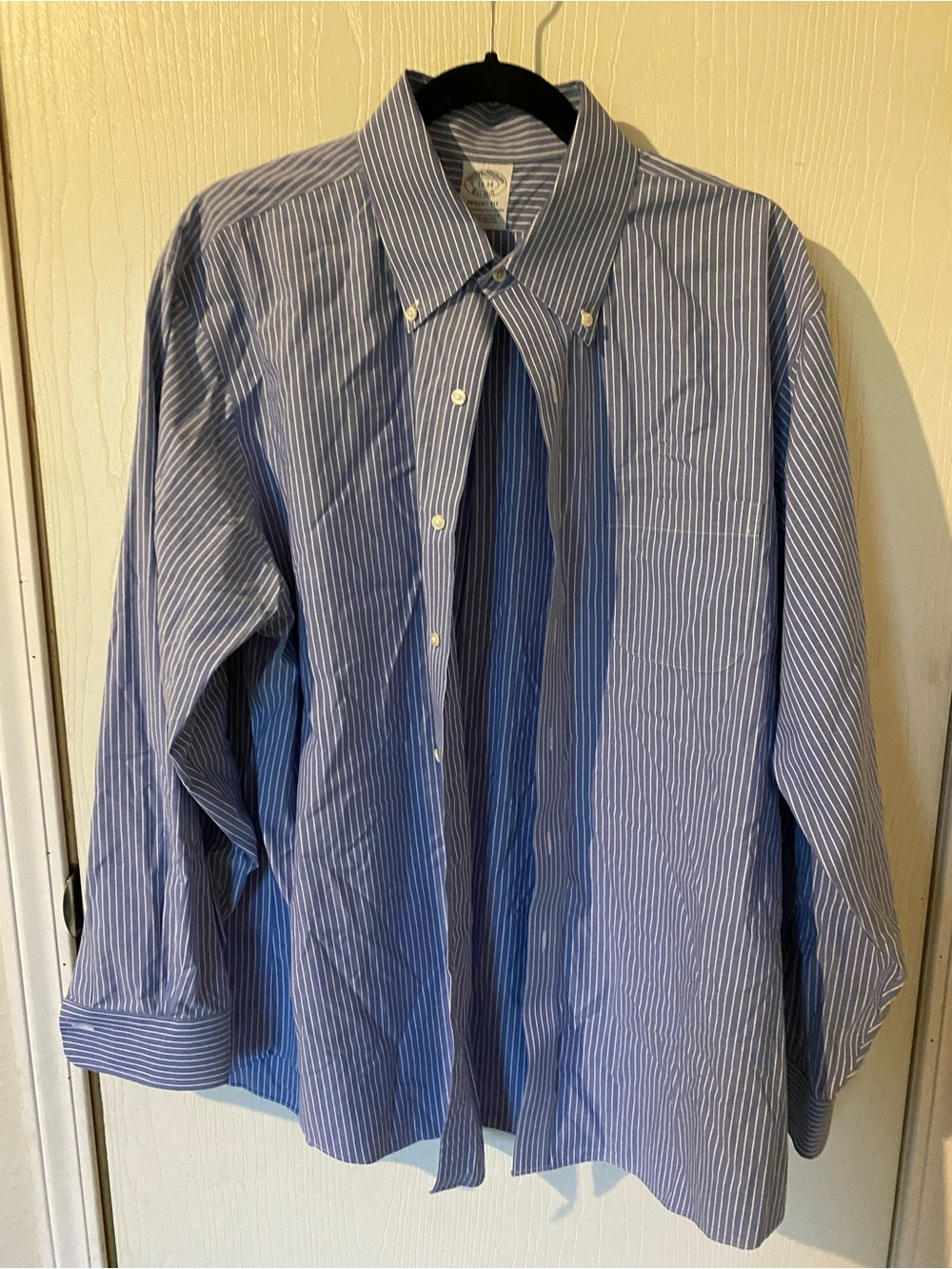Brooks Brothers Blue and White Striped Dress Shirt